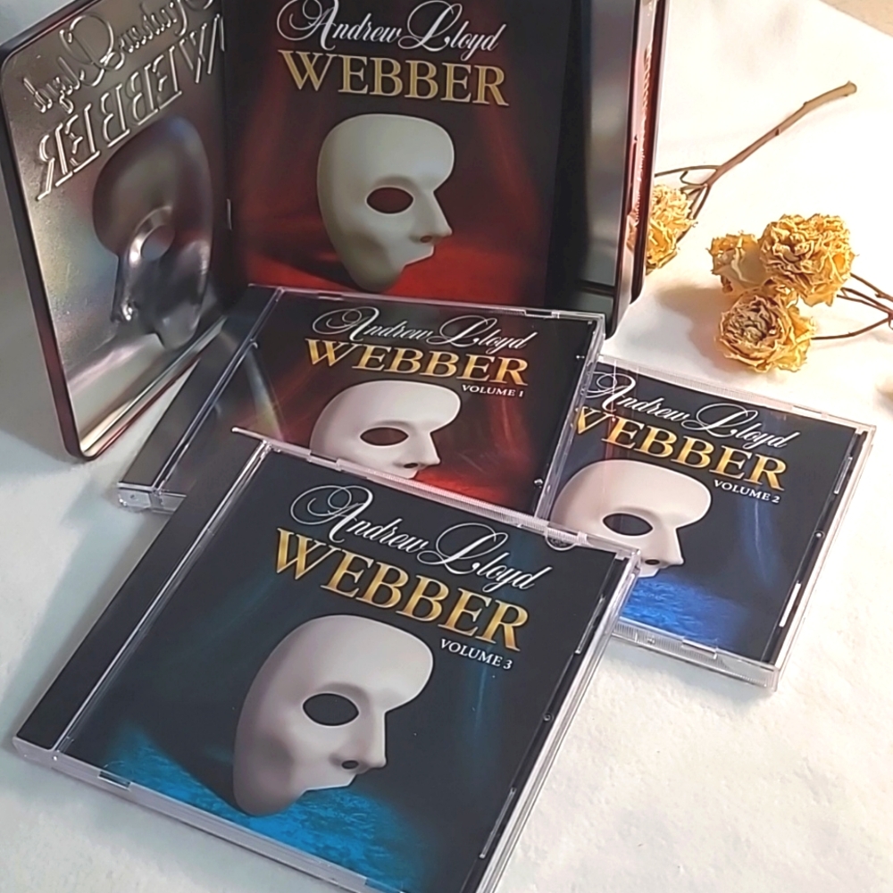 Andrew Lloyd Webber Phantom Of The Opera Mask Tin 3 CD Set & Booklet 2006